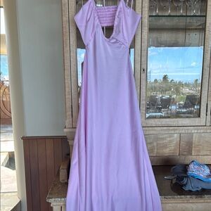 Elegant Lavender Maxi Dress
